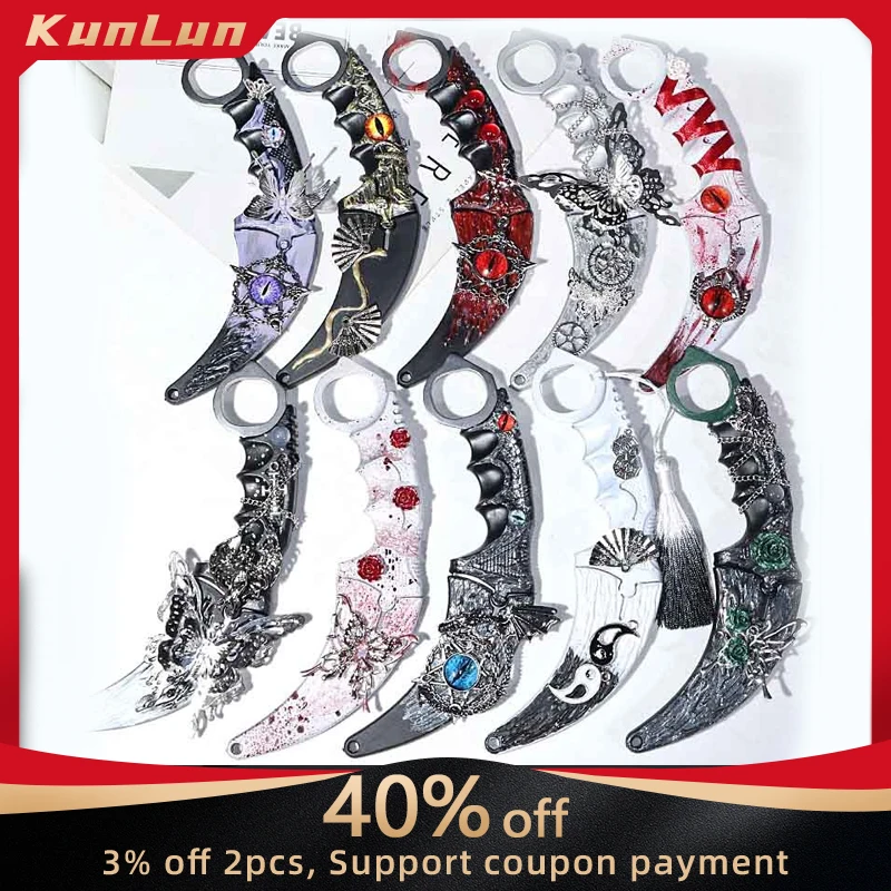 19 CM Game Peripherals Handmade Claw Knife Metal Craft Model Collectible Desk Ornaments Creative Birthday Gift Boy Toy