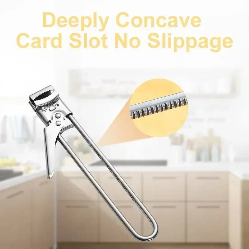 1pcs New Wine Opener  Easy Use Non-slip Stainless Steel Can Opener Adjustable Bottle Opener for Kitchen Accessories image 4