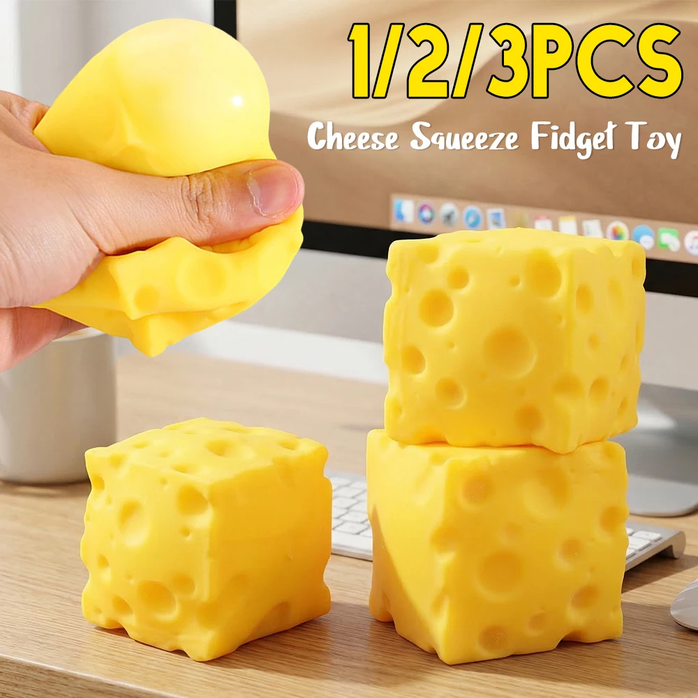 

Сквиши-игрушки в виде сыра: забавные антистрессовые мячики для взрослых и детей, сенсорные игрушки-антистресс, игрушки-еда для снятия стресса, подарок ﻿