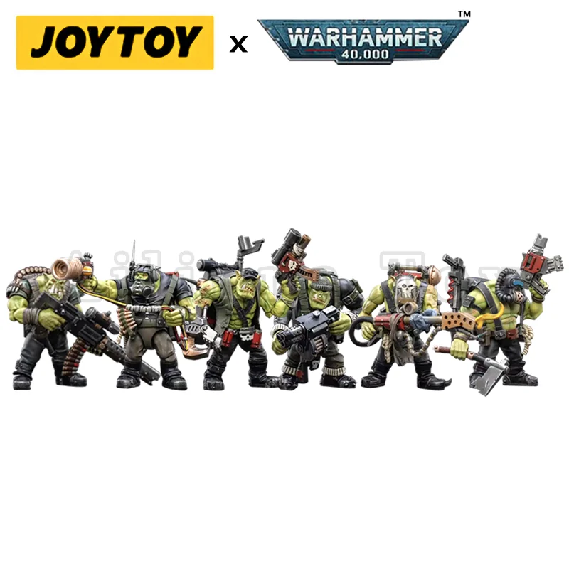 

JOYTOY 1/18 Action Figure (6PCS/SET) 40K Ork Kommandos Anime Collection Military Model