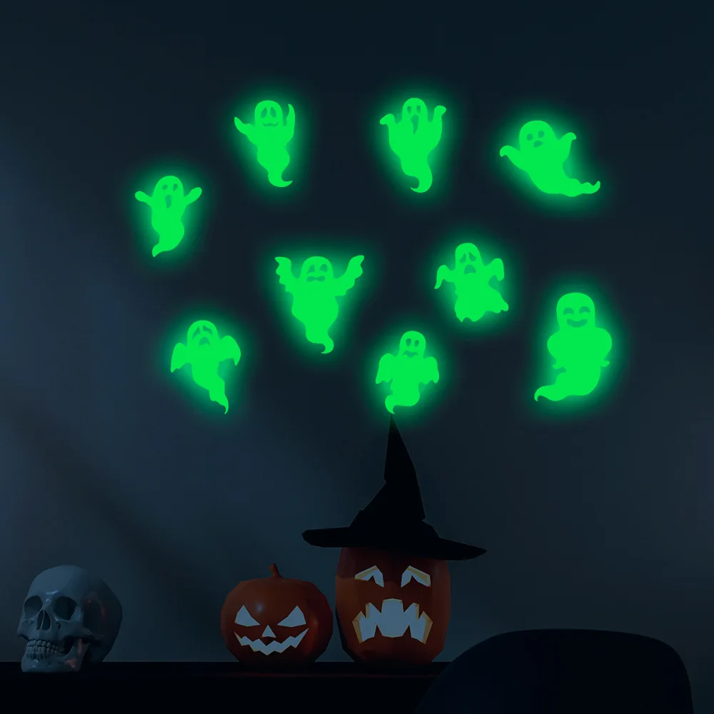 36Pcs  Halloween Luminous Wall Decals Glowing in The Dark Eyes Window Sticker for Halloween Decoration for Home Party Supplies