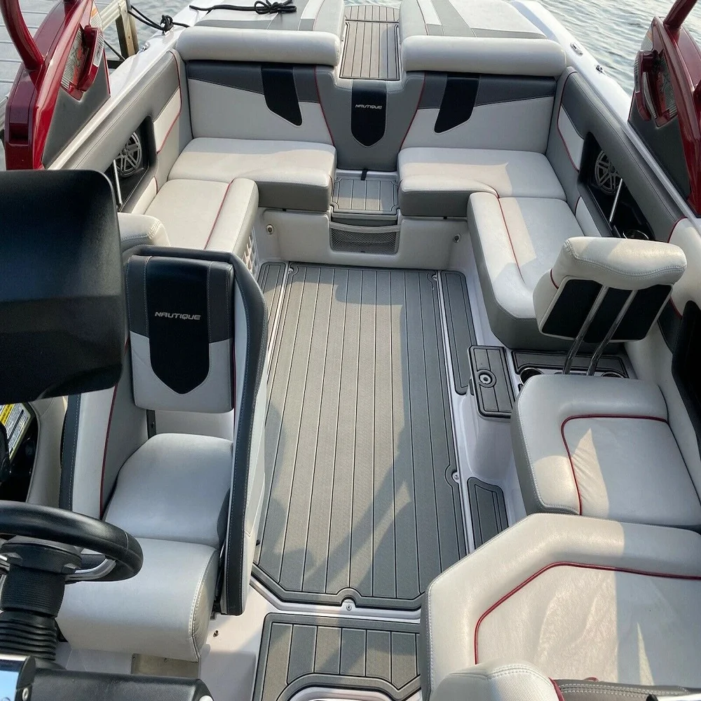 

2008 Nautique Super Air 230, платформа для плавания, лодка для кокпита, пена EVA, напольная подушка из тикового дерева, стиль SeaDek, самоклеящаяся qrwsz