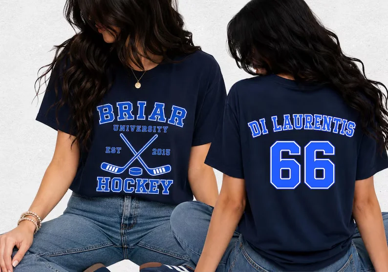 Summer Briar University Graham 44 T-shirt Off Campus Inspired Crewneck Hockey Romance T-shirt Gift Tops