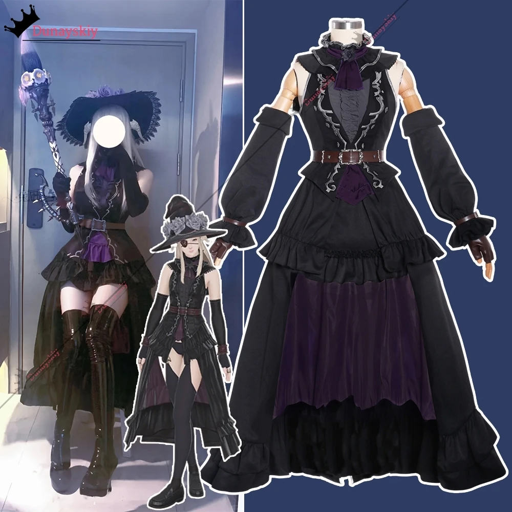 

Gaia Game Final Cosplay Fantasy Costume Medieval Retro Gothic Lolita Long Dress Anime Halloween Women's uniforms Role-playing