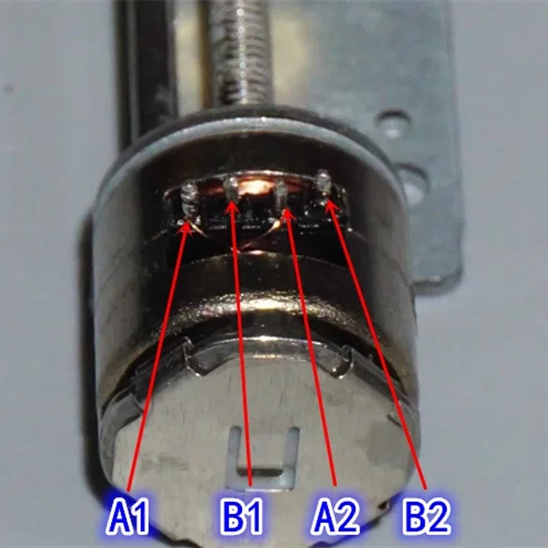 Micro Mini 10mm Precision Screw Stepper Motor 2-Phase 4-Wire Stepping Motor 32mm Stroke Linear Slider Actuator Metal Nut