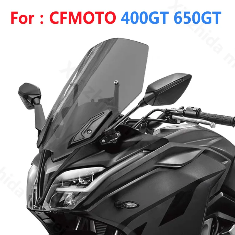 

For CFMOTO 650GT 400GT CF650GT CF400GT 400 GT 650 GT Motorcycle Windshield Windscreen Wind Deflectors Viser Visor Gray