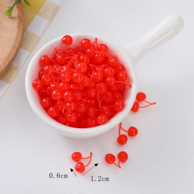 20 Stück 7 mm simulierter Kaviar PVC Home Decor Home Miniatur Obst Essen Spielen Dekor Miniatur Sushi handgefertigte Accessoires – Detail 4