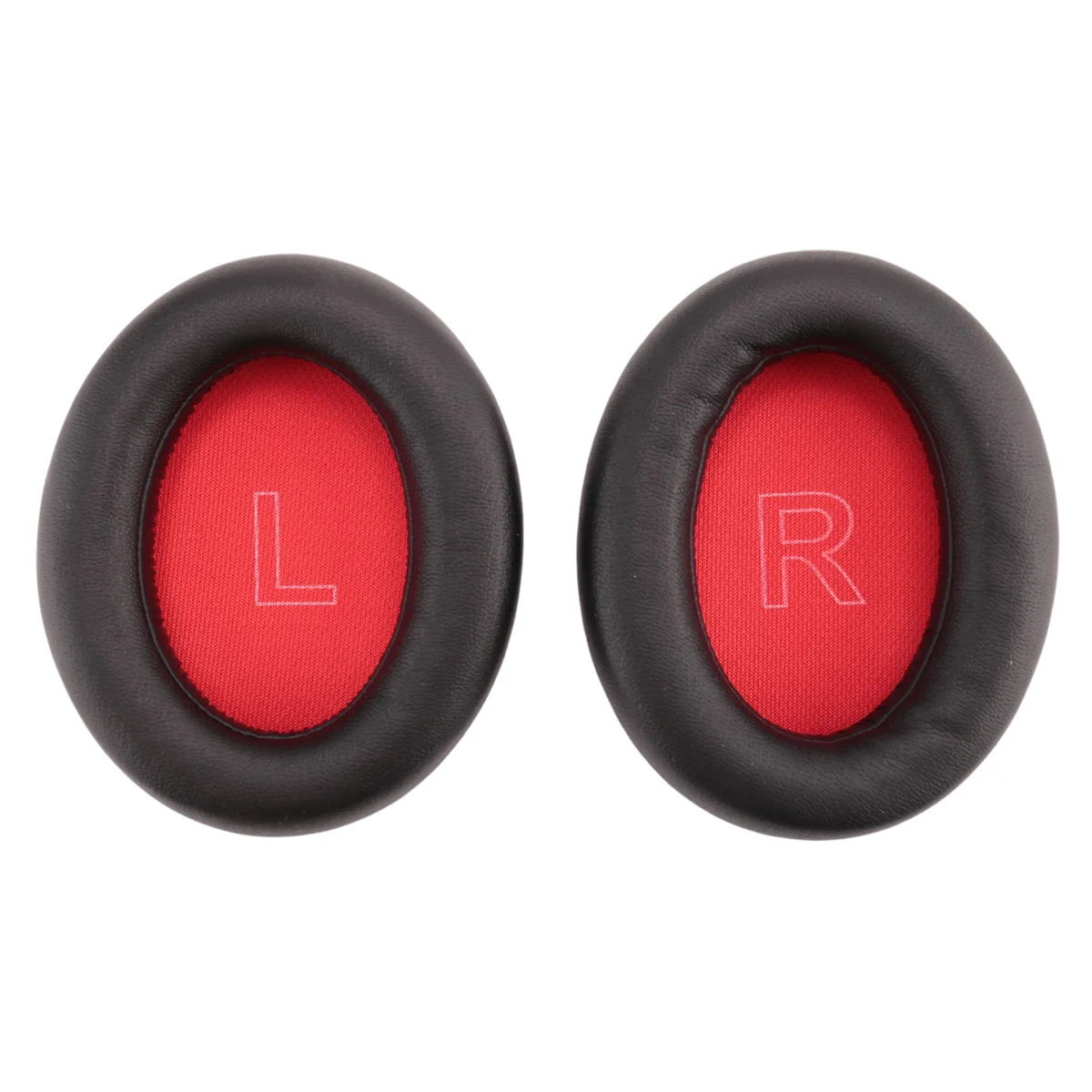 Funda de espuma de cojín de repuesto para auriculares Bluetooth, almohadillas suaves para Anker Soundcore Life Q10 / Q10 (rojo)