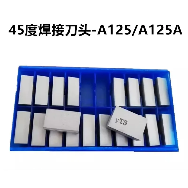 1PCS   45 degree end face welding cutter head A125 YT15 YW2 YG8 YT5 YG6 YT14 YW1 A125A