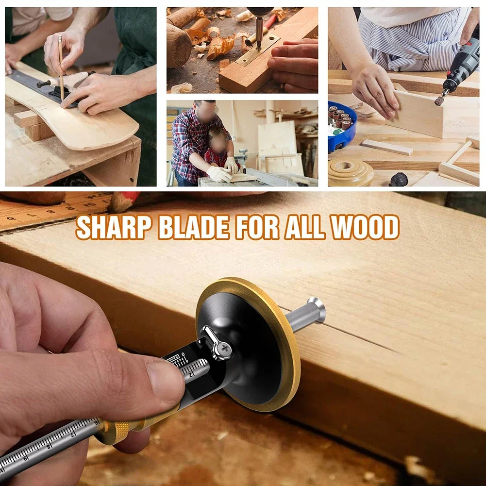 Woodworking Marking Tool Featuring 02mm Increment Adjustment and Sturdy Knob for Reliable and Smooth Wood Markings