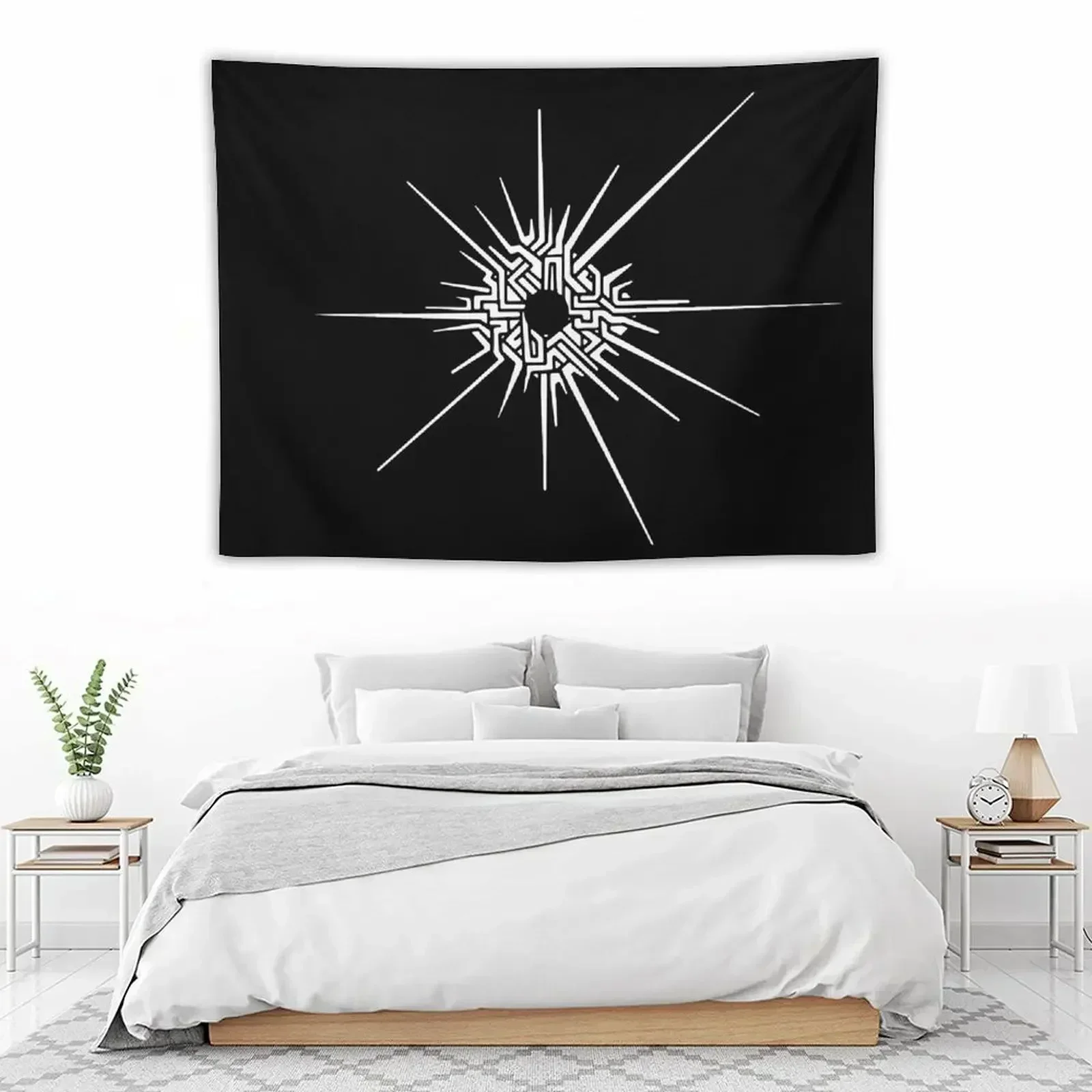 

Outer Wilds - Eye of the Universe (Symbol) [White] Tapestry Wall Hanging Wall Mural Tapestry
