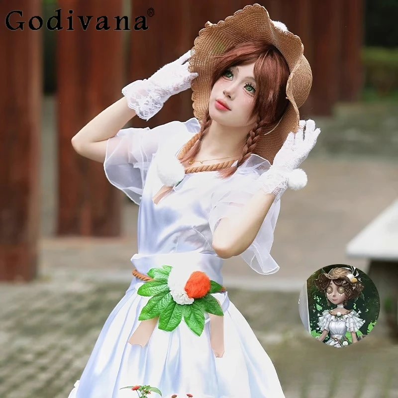 

Uniform Activity Party Women's Wedding Dress Game Identity V Gardener Cosplay Dress Girls Fashion Role Play Marriage Dress