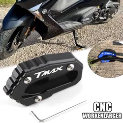 Fit For YAMAHA TMAX TMAX530 TMAX560 T MAX 560 2019-2024 New Motorcycle CNC Kickstand Foot Side Stand Extension Pad CNC Accessory
