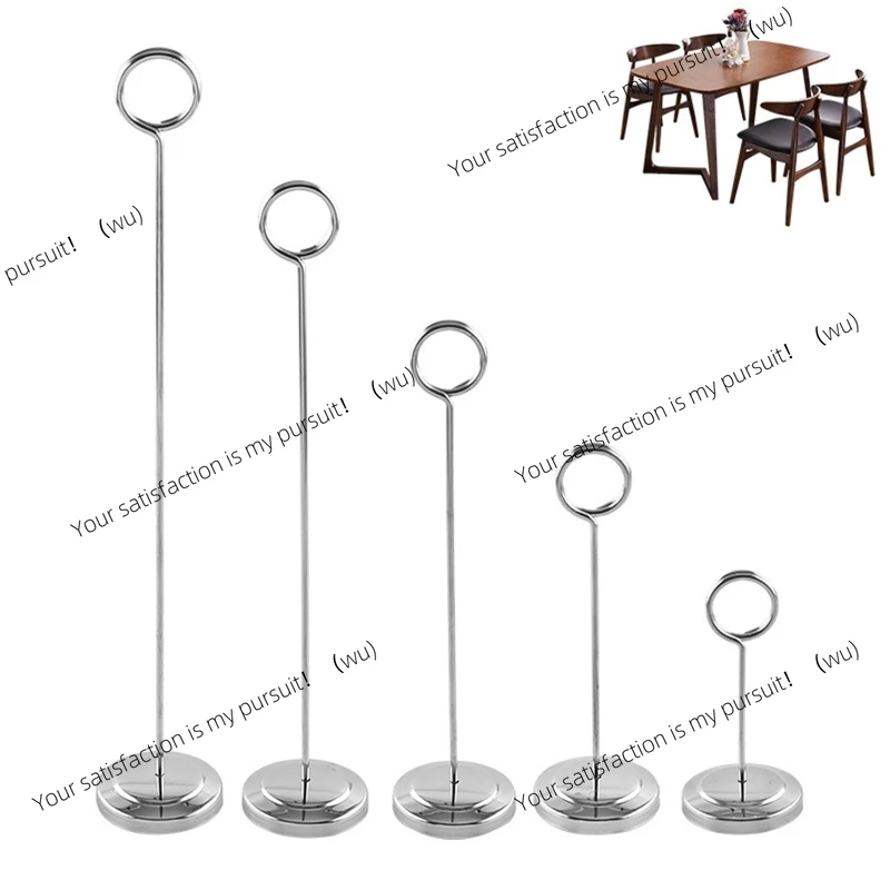 4/6/8/10/12 Inch Table Number Holder Stand Place Card Holders Tabletop Menu Sign Recipe Clip Cardholder for Wedding Banquet
