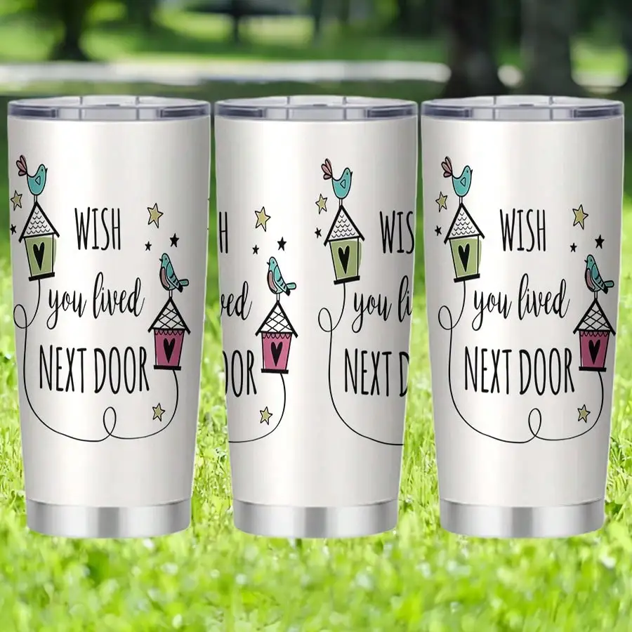 

20oz Stainless Steel Insulated Cup w/ Lid & Straw, Stylish Pattern, for Daily & Festivals