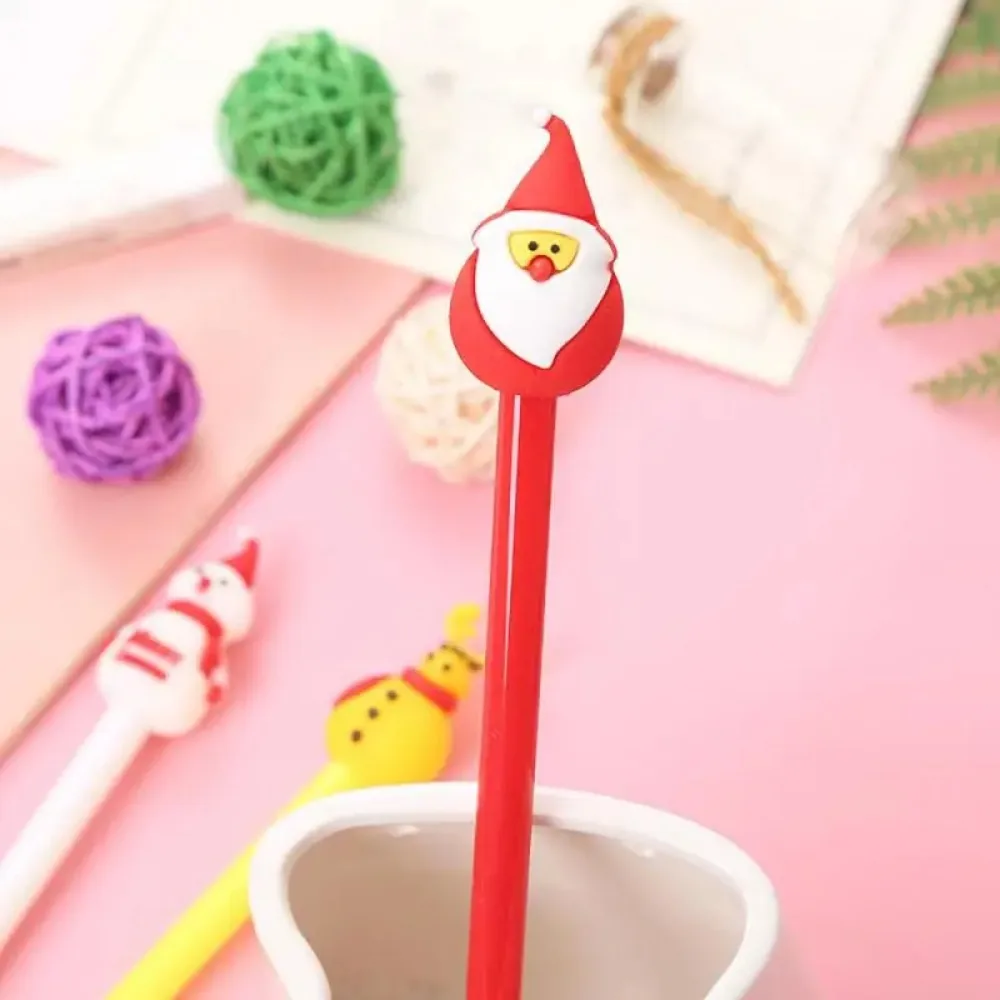 Cartoon Christmas Creative Learning Stationery Student Water Pen Cute Christmas Prize Gift