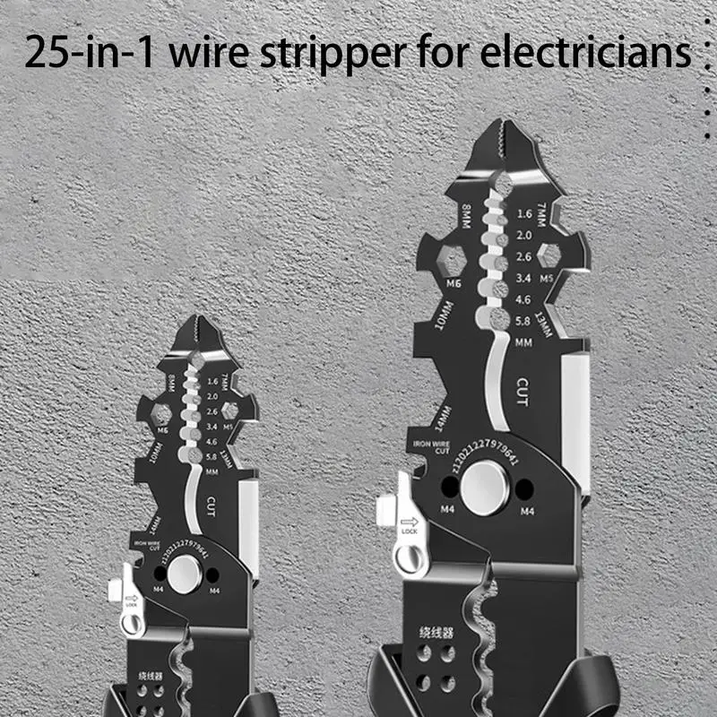 Outil de dénudage de fil pour le sertissage, pince à sertir, séparateur de fil, acier forgé, garage, maison, usine