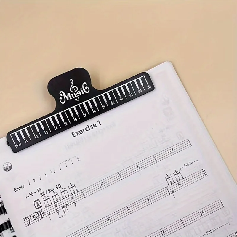 4 قطع من مشبك كتب الموسيقى، قم بتأمين أوراق الموسيقى الخاصة بك مع مشبك كتاب الموسيقى النهائي - مثالي للموسيقيين، وحوامل الموسيقى الورقية!