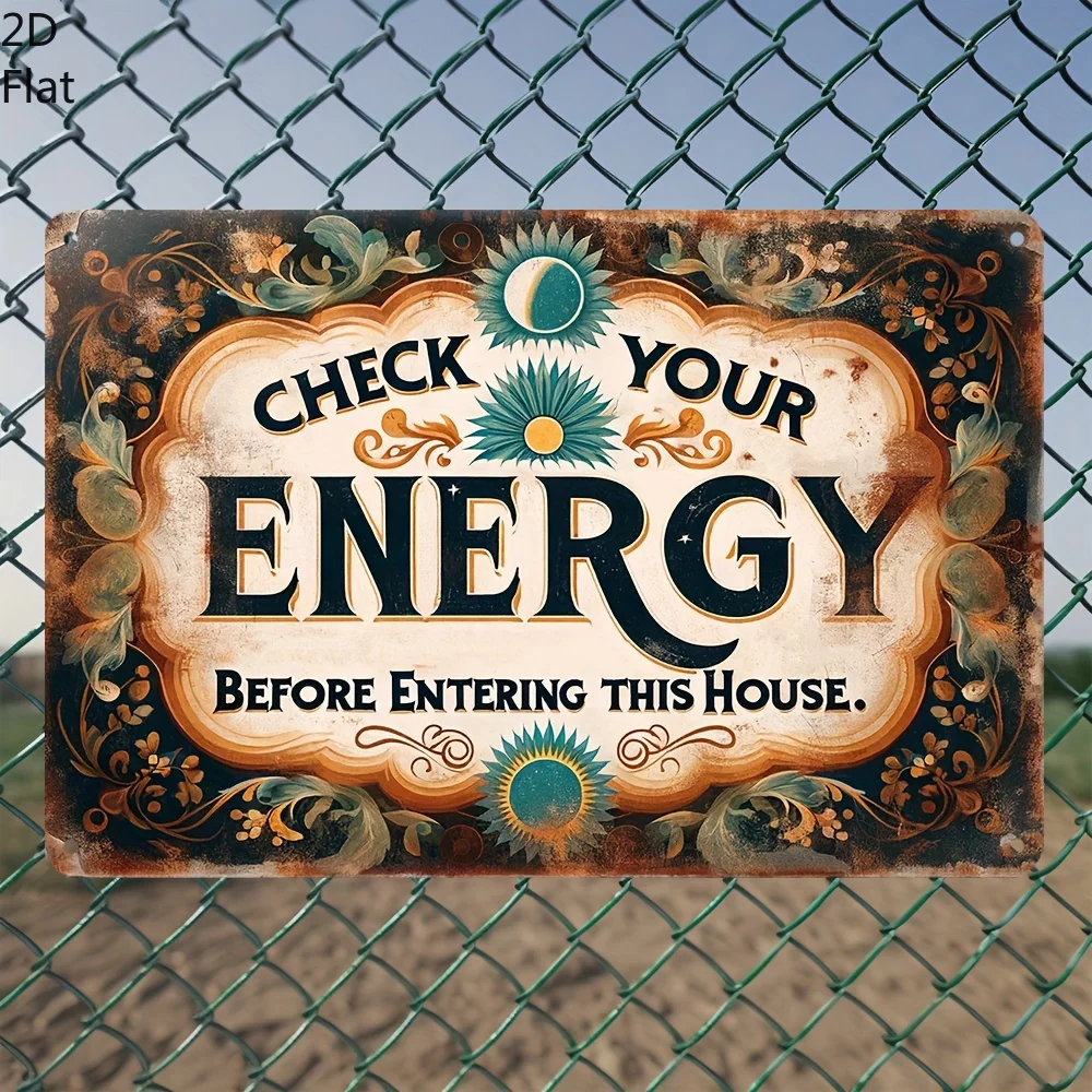 2D Planar Retro Iron Doorplate (8