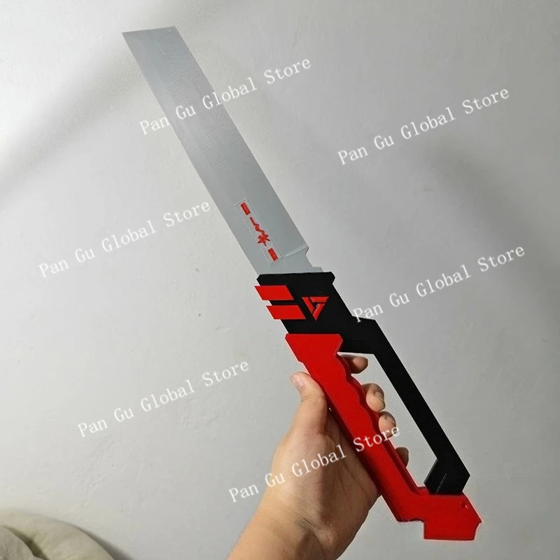 45cm/17.72인치 사무라이 나이프 젠리스존제로 게임 3D 프린트 모델 소품 네코미야 마나 코스프레 파티 용품 선물 장난감