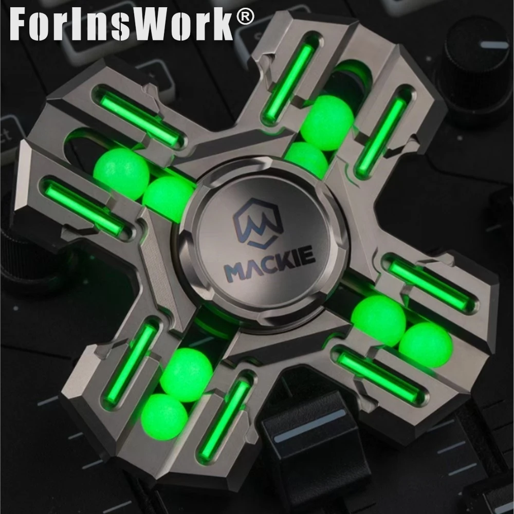 MACKIE クラシック厚いスタイルパラディンフィジェットスピナースピナーメタリコスハンドスピナーストレスおもちゃデスクガジェット