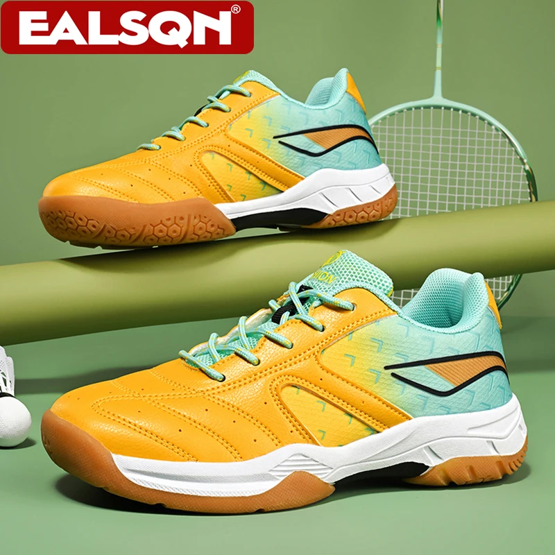 Kids Badminton Shoes Non-Slip Lightweight Breathable Professional Indoor Court Sneakers for Children Boys Girls Size 31-40
