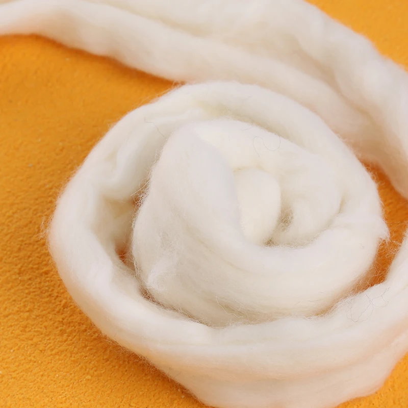 For Needle Felting KitBlended Roving 250g, Needle Felting Wool, Hand Dyed Wool Top, Merino Mixed Natural Wool Roving