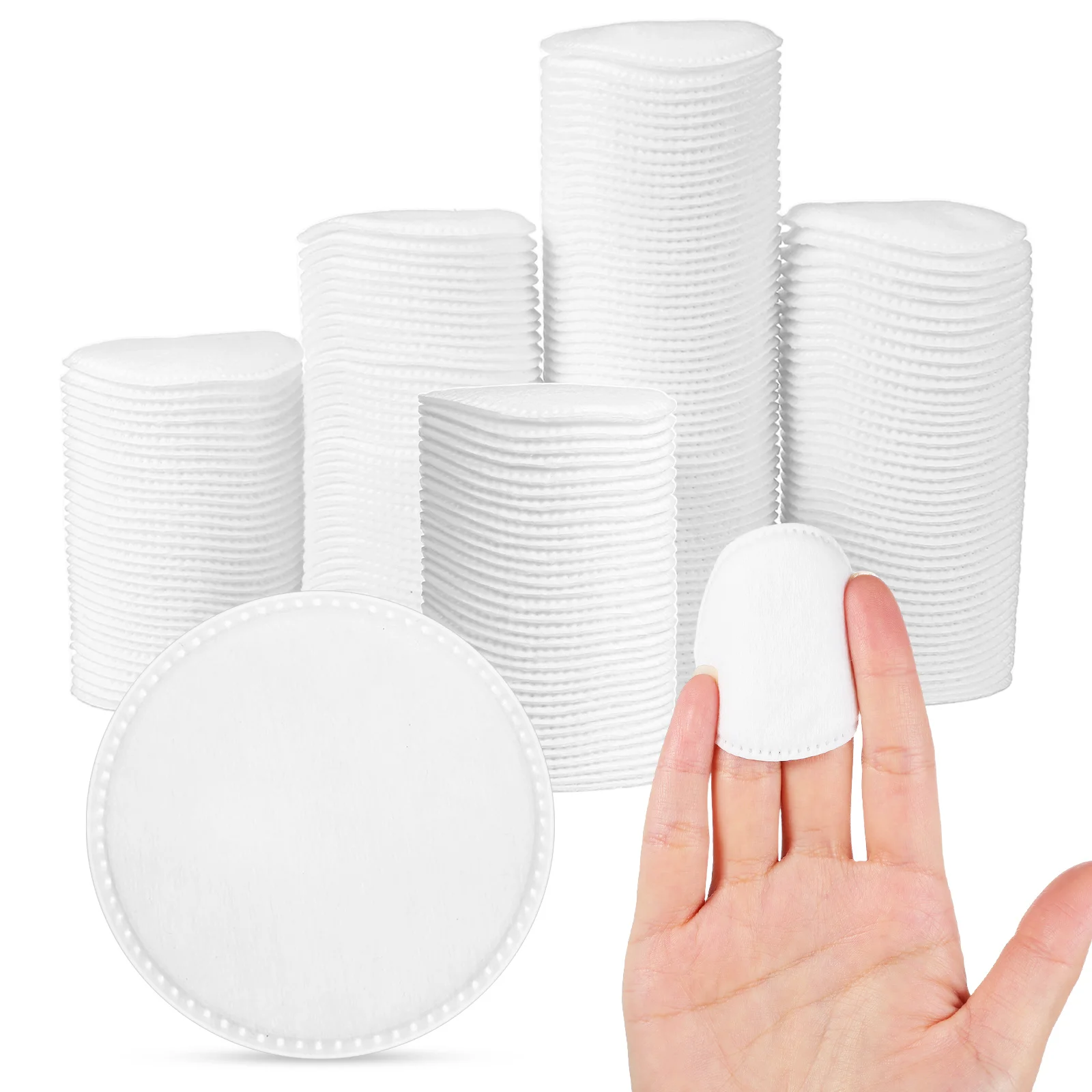 200 pçs premium grosso almofadas de algodão removedor de maquiagem redondos faciais para cuidados com a pele toner almofadas de algodão faciais compõem pano removedor