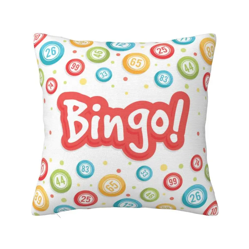 Hot Game Best Play Bingo Throw Pillow Covers Home Decorative 3D Printed Sofa Chair Cushion Cover Polyester Soft Pillowcase