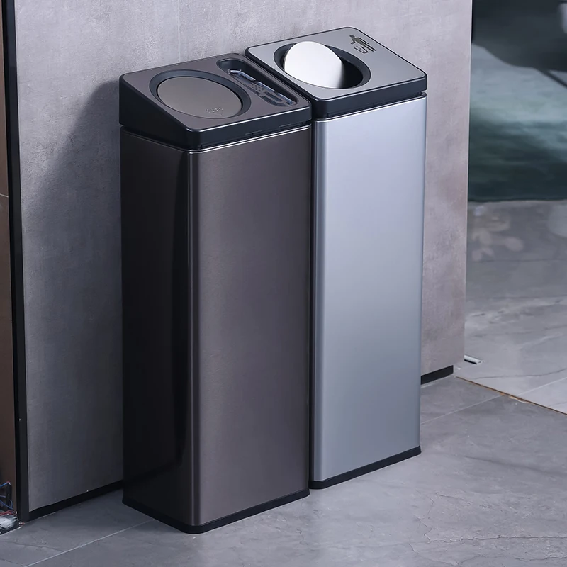 

Встряхить крышку напрямую в мусорный бак для входа в лифт, коридор в вестибюле отеля, торговый центр с пепельницей, вертикальная нержавеющая сталь