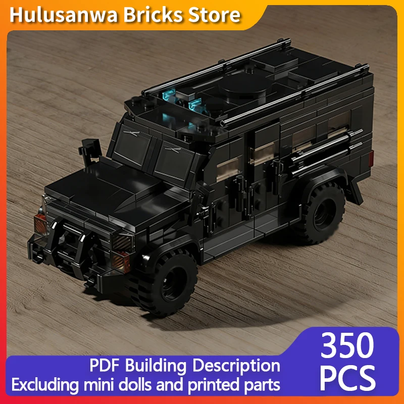 

Police Tactical Vehicle Model MOC Building Bricks War Equipment Modular Technology Gifts Holiday Assemble Children Toys Suit