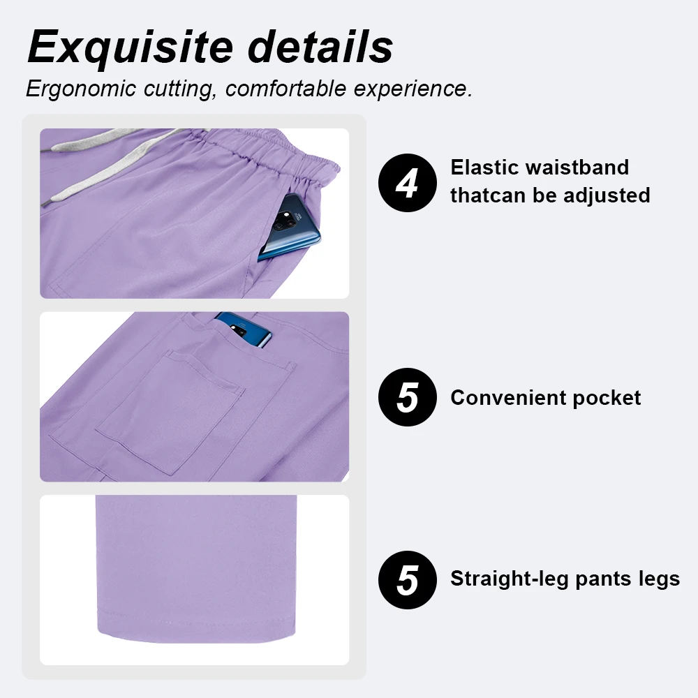 Uniformes médicaux unisexes, ensemble d'infirmière à col zippé, vêtements de travail pour médecin d'hôpital à manches courtes pour femmes, uniforme de travail pour chirurgie dentaire orale