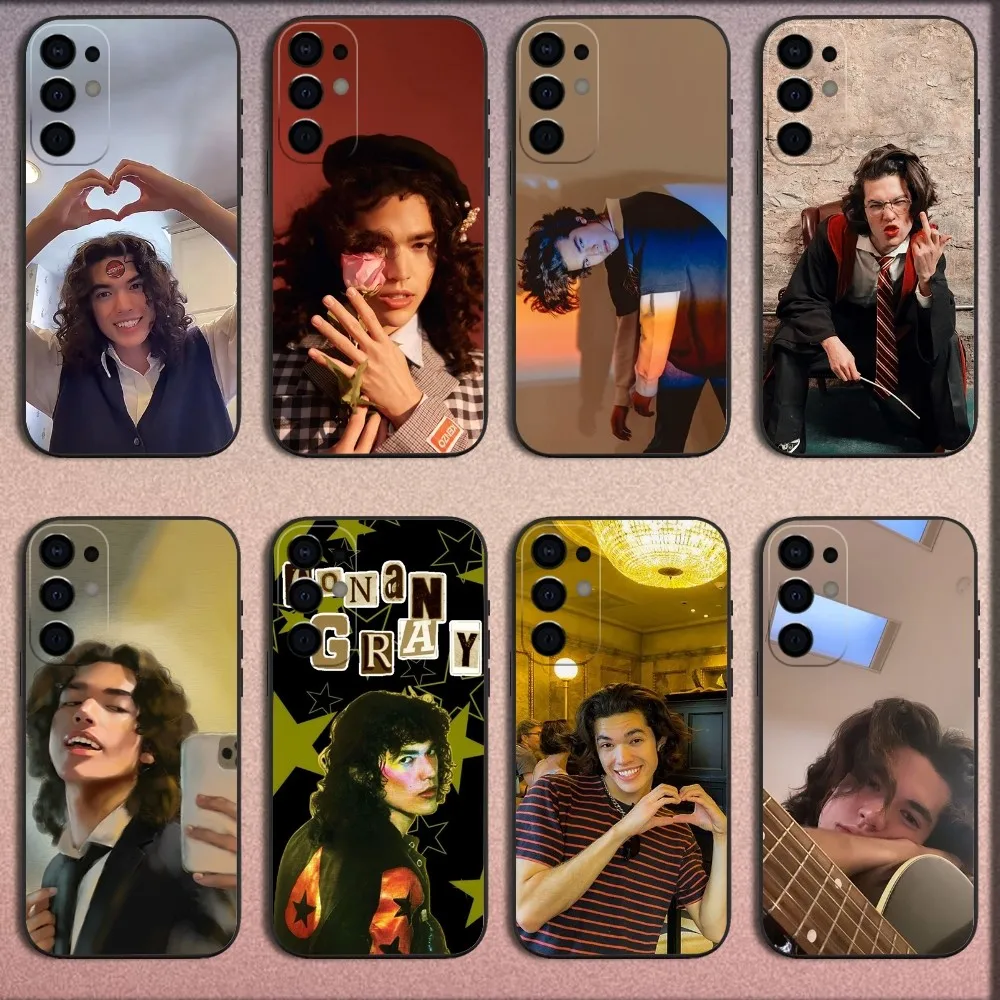 

Singer C-Conan G-Gray Phone Case For Samsung S25,S24,S21,S22,S23,S30,Ultra,S20,Plus,Fe,Lite,Note,10,9,5G Black Soft Cover