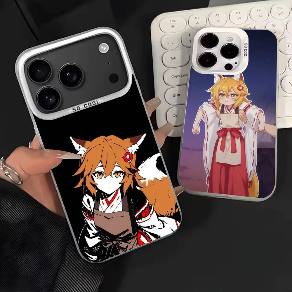 

The H-Helpful Fox S-Senko-san Phone Case For iPhone 17,16,15,14,13,12,11,Mini,Pro,E,MAX White Candy Matte Cover