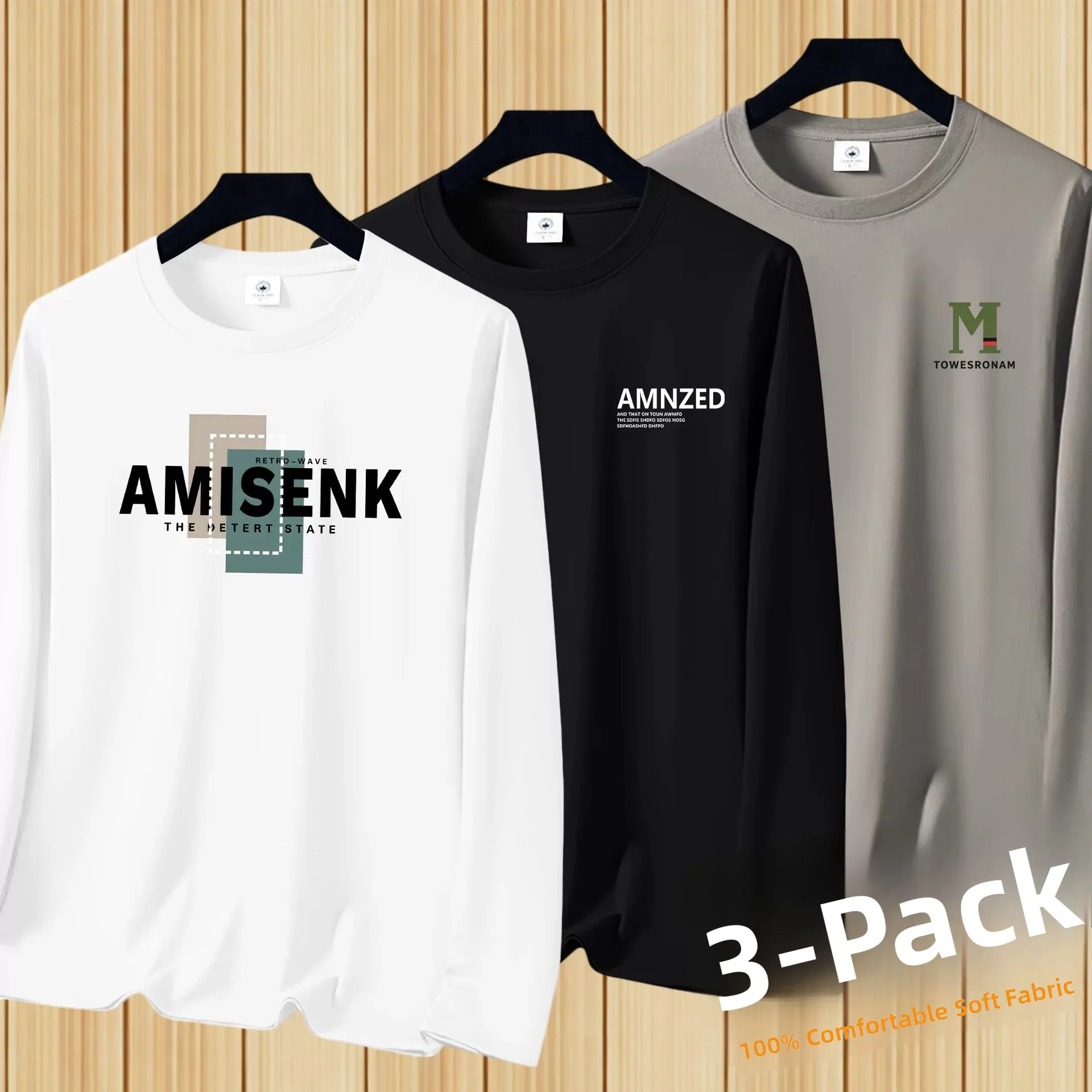 Long Sleeve T-Shirt Women's Printed Casual round Neck Base Shirt Wear Resistant Body Top Spring Autumn New Style Ladies' Tee