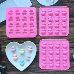 16 Holes Cartoon Duck Chocolate Baking Mould Animal Shape Jelly Silicone Molds Quack-quack Candle Birthday Gifts Baby Room Decor