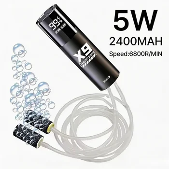 Aquarium Fish Tank Oxygen Pump Charging Dual-Purpose Air Pump Usb Lithium Battery…