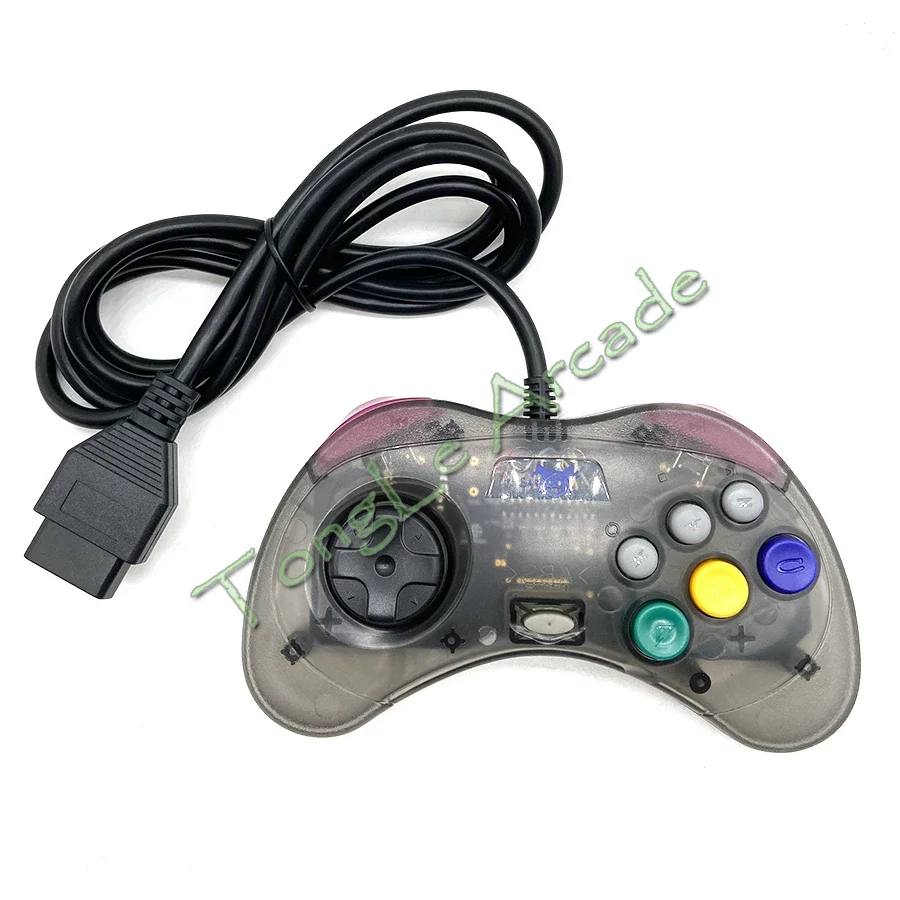 

New DB15 Gamepad NOT Original, 15Pin Interface Clear Controller, for Arcade CBOX Superun MVS NEOGEO Game Accessory Joystick