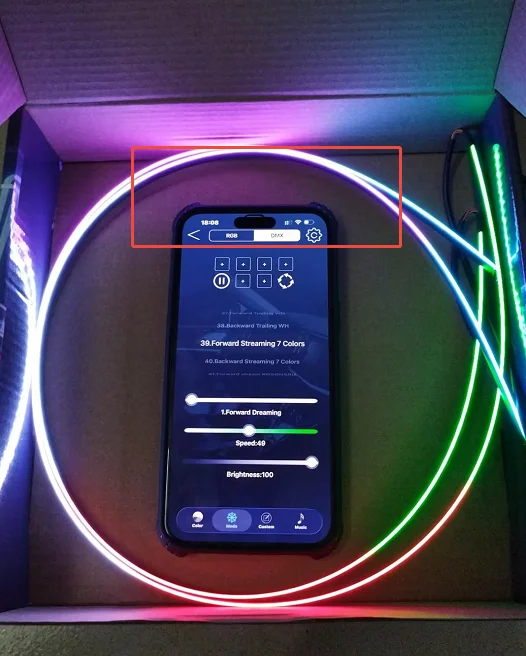 14/18 in 1 LED Acryl Auto Umgebungslicht RGB 64 213 Farbe Symphonie Acryl APP Streamer Atmosphäre Lampe Kit Eine Zone Dual Zone – Detail 39