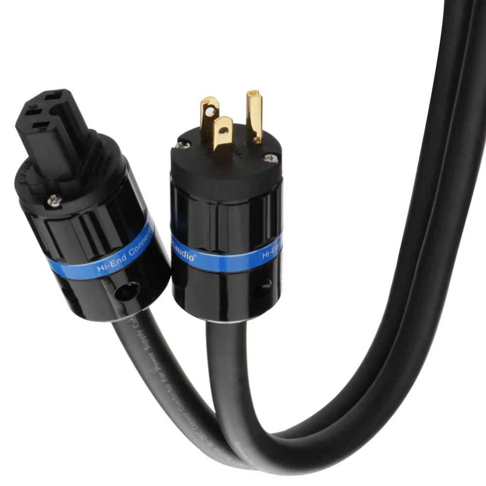 Monosaudio P901 OFC النحاس Schuko سلك الطاقة تمديد كابلات EMC درع كابل الطاقة نسخة أوروبية خط الطاقة الرئيسي