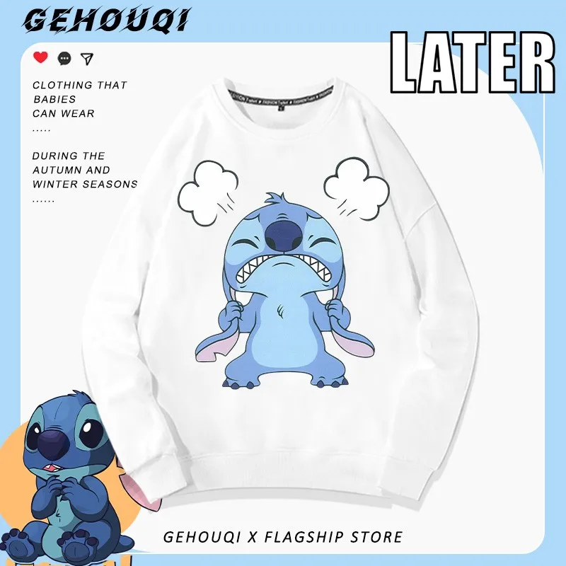 

Disney Steedy Joint Crewneck Hoodie Male Lilo & Stitch Animation Surrounding Coat Harbor Wind Ins Trendy Clothes