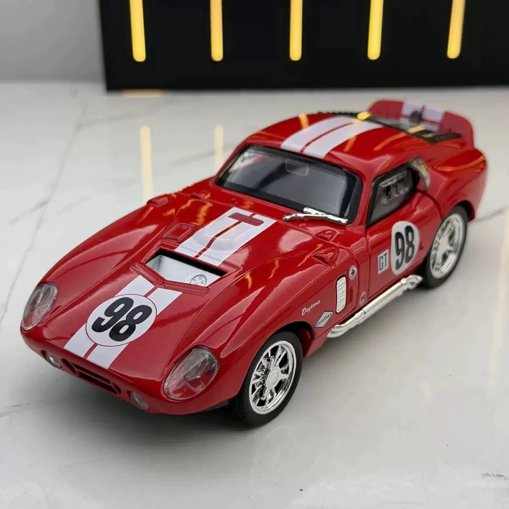 1:32 موستانج شيلبي فولكان سبيكة دييكاست نموذج اللعب سيارة مصغرة مع ضوء الصوت التراجع الأبواب المفتوحة المركبات هدية الكريسماس #1