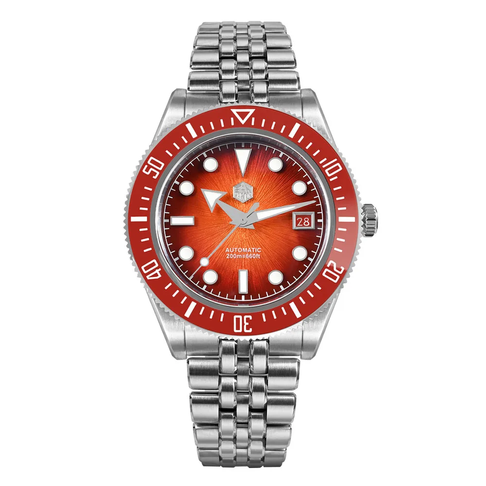 San Martin 37.5-40mm Limited Edition Red JianZhan Enamel Sunburst