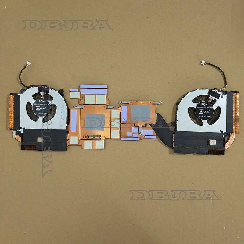 Laptop CPU GPU Cooling Heatsink Fan for FCN FMKL DFS5K223052834 FCN FMKK DFS5K22305283R 5V 0.5A 6-31-PC5H3-100 15R-0234-100