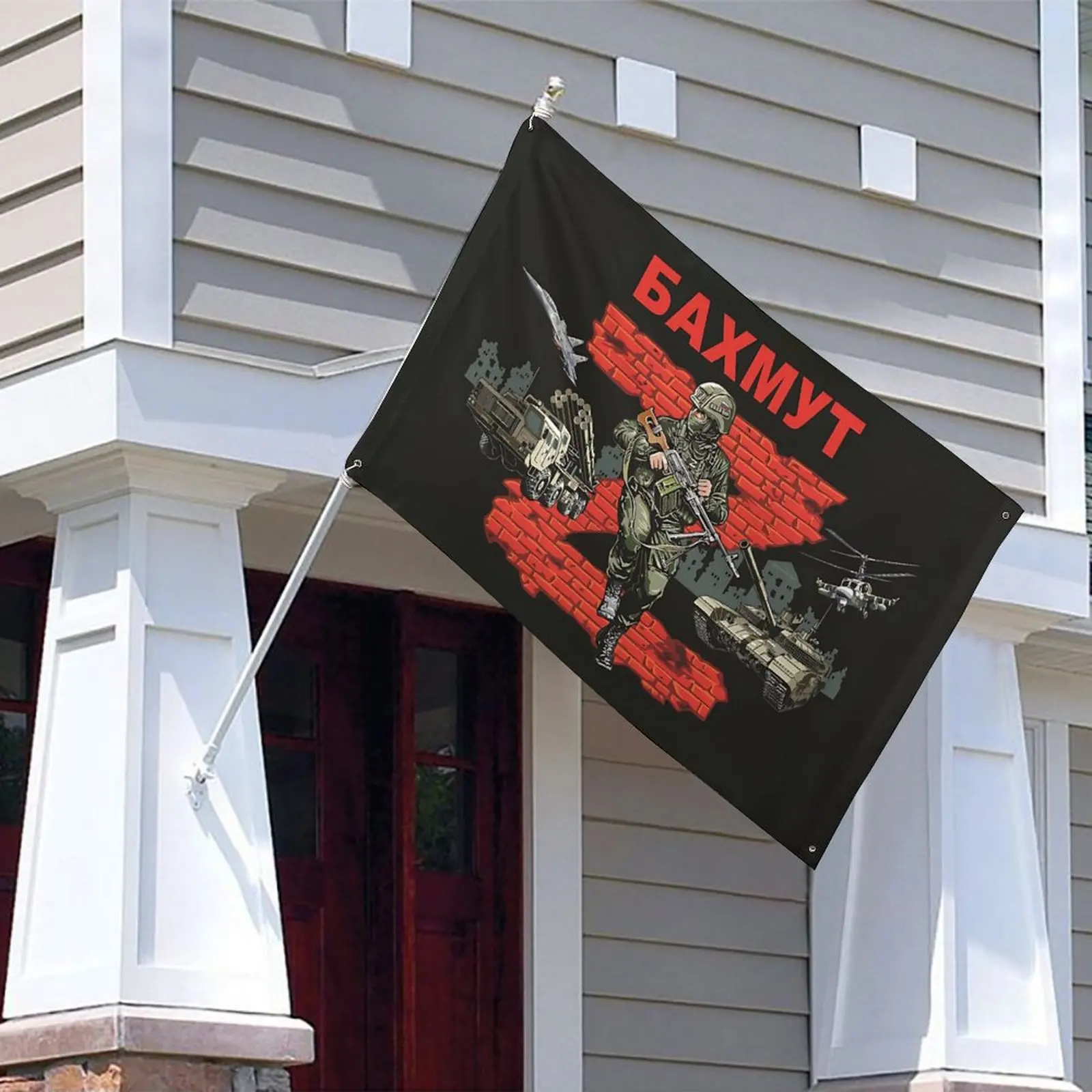 3x5FT Bakhmut Z Flag 90x150cm Russia Banner Decorative Home Objects Outdoor Decor Decoration Garage Flags Advertising Tapestry
