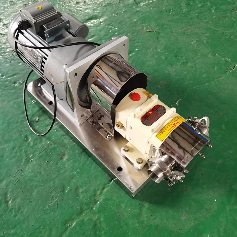 China Dajiang High Viscosity Sanitary Grade Rotary Cam Pump Syrup Fluid Transfer Positive Displacement Gear Pump