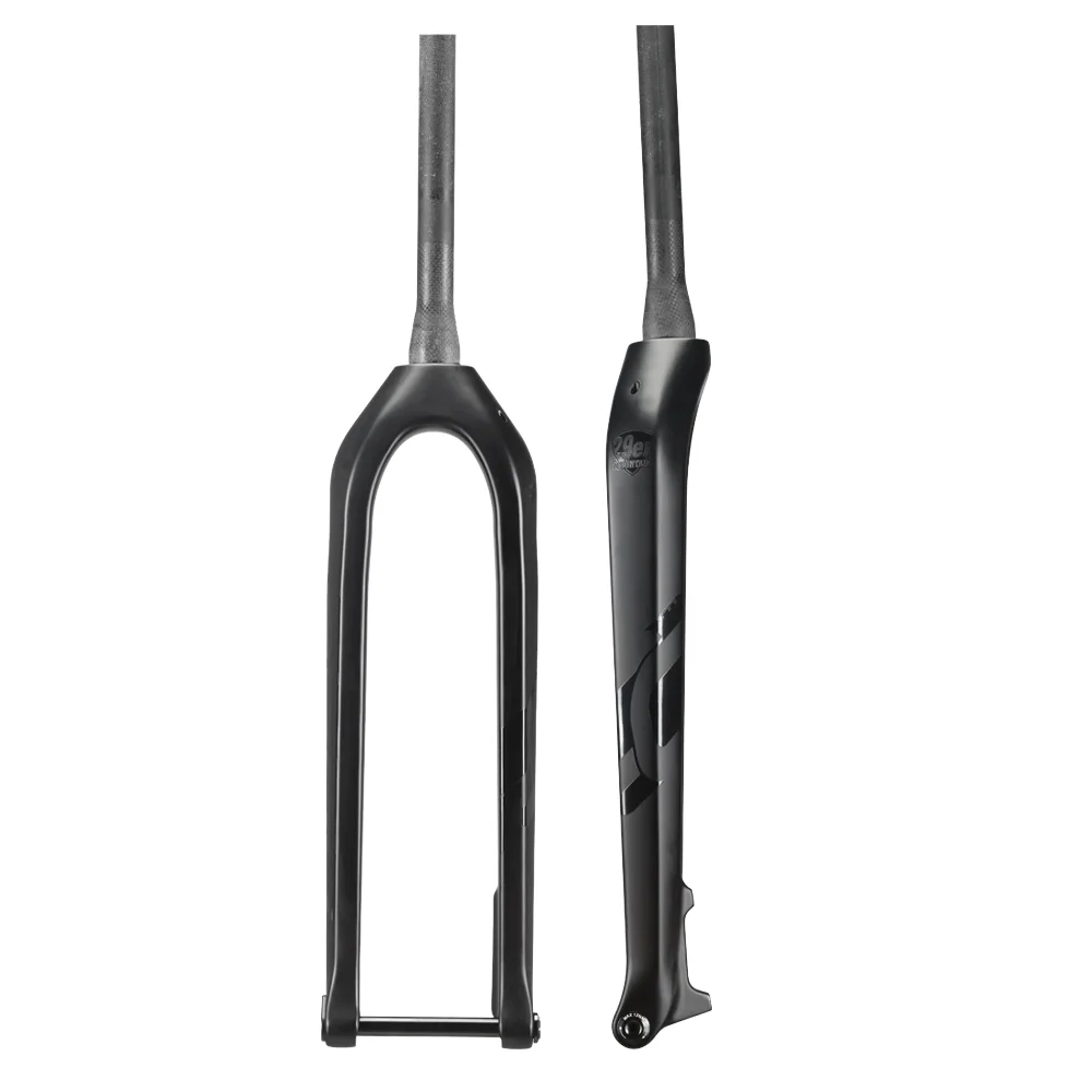 STLF 29er Carbon Fiber Bicycle Forks 15*110MM 28.6MM Front Fork for Mountain Riding  for Fat Bikes