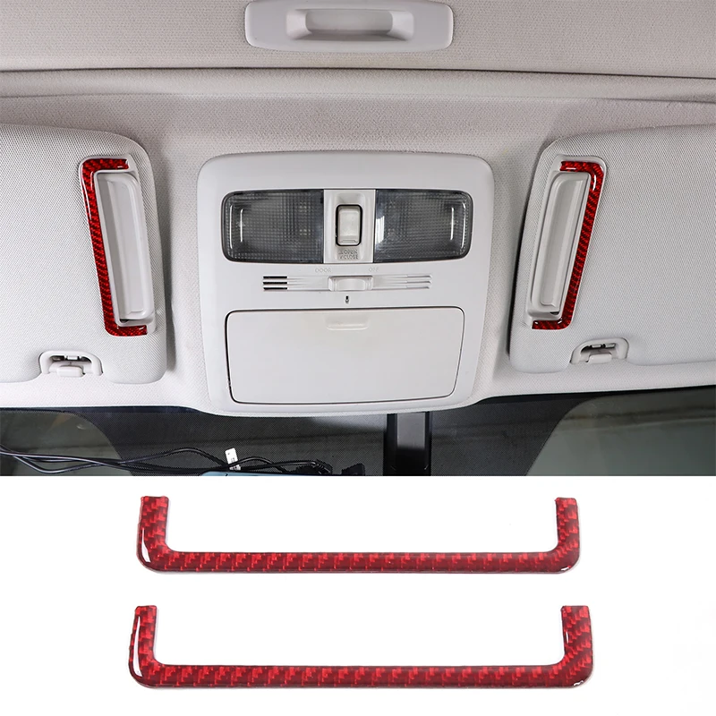 

For Subaru Forester 2013-2018 Soft Carbon Fiber Car Sun Visor Trim Strip Auto Interior Accessories