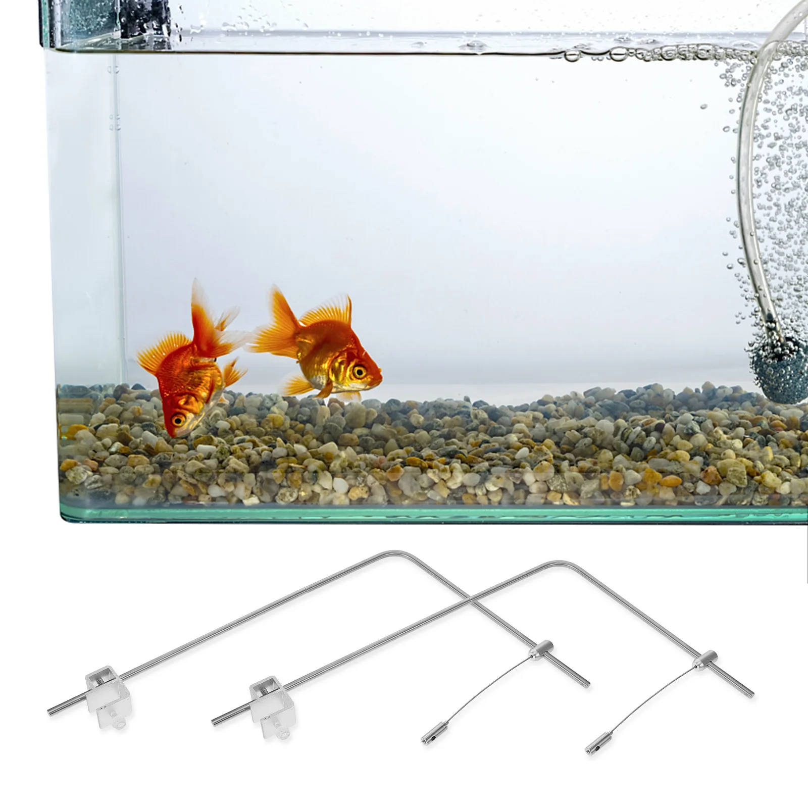 

Fish Tank Hanger Bracket Lighting Holder Lamp Tanks Aluminum Aquarium Stand Support LED