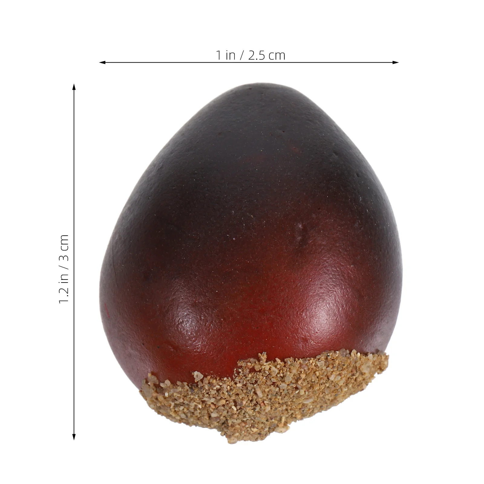 

30Pcs Foam Chestnut Artificial Nuts Fake Chestnut Decor Realistic Simulation for Supermarket Display Photography Prop